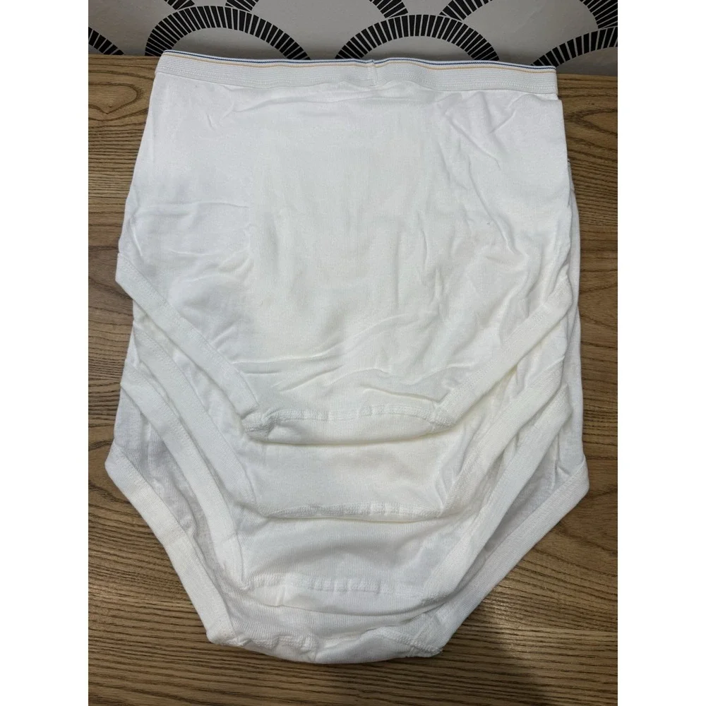Vtg 4 Pairs Fruit Of The Loom Cotton briefs Underwear Men Sz 34-36 Tighty Whitey
